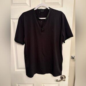 The Kooples Leather Trimmed T Shirt